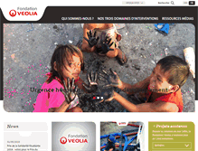 Tablet Screenshot of fondation.veolia.com